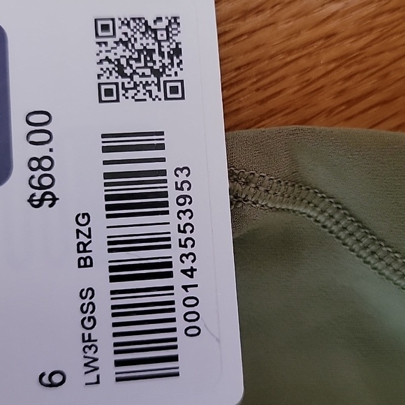 * NWT Lululemon Align Bronze Green YOGA Workout Buttery Soft T-Shirt Tee - Picture 7 of 8